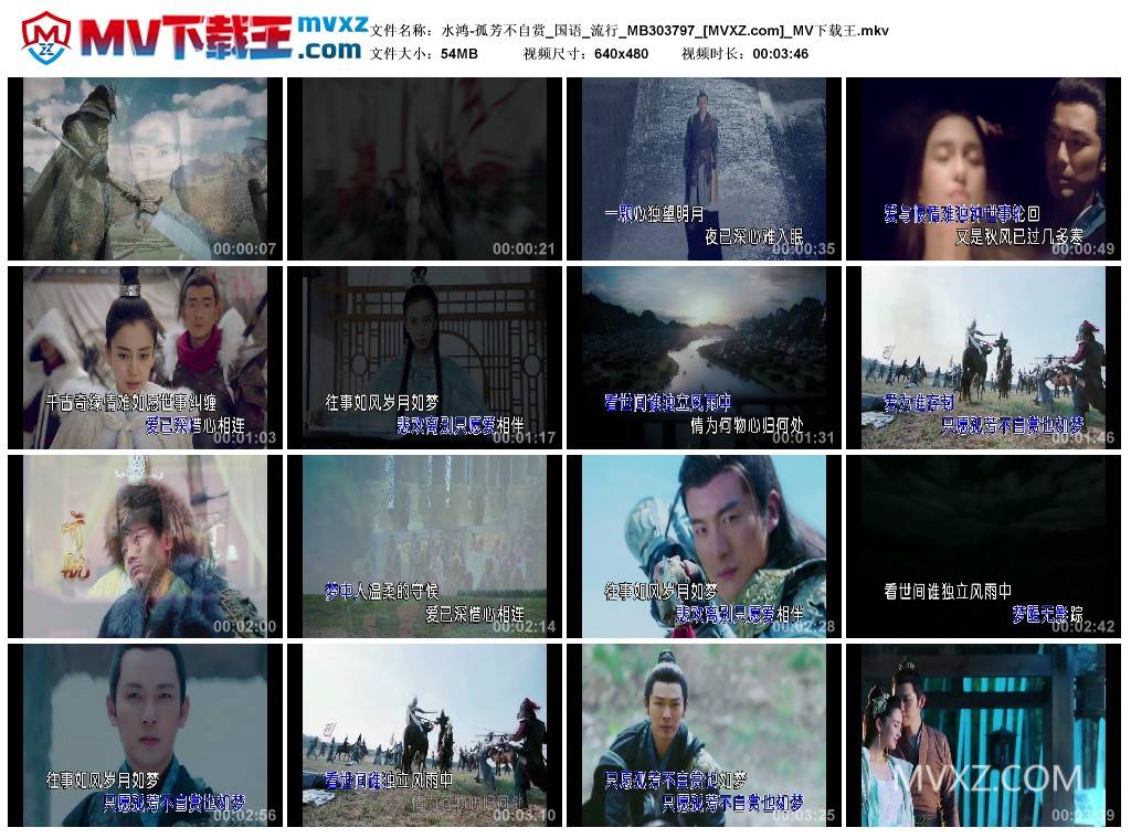 水鸿-孤芳不自赏_国语_流行_MB303797